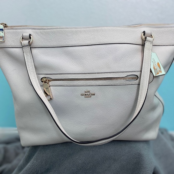Coach Handbags - Large White Coach Purse